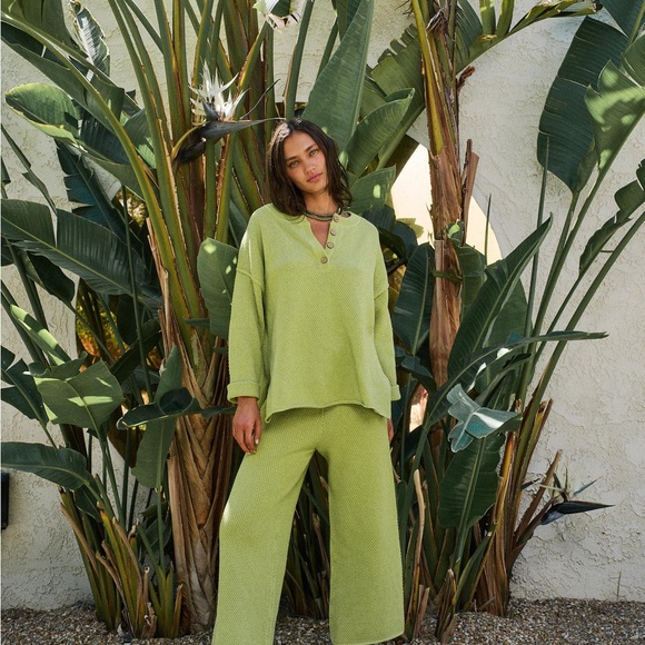 Free People Green Knit Hailee Sweater Set - Picture 7 of 8